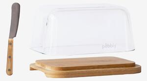 Pebbly - Smörfat och bredare, 2-pack 16,5 x 12 x 8,5cm - Transparent - Förvaringsburkar - Från Homeroom
