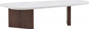 Grönvik soffbord 130 x 65 cm - Ljusgrå/mocca