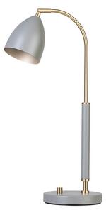 Bordslampa Deluxe, varmgrå/mässing MR16