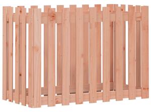 Odlingslåda med staket-design 100x50x70 cm massivt douglasträ