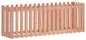 Odlingslåda med staket-design 200x50x70 cm massivt douglasträ