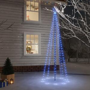 Julgran med markspett 310 blåa lysdioder 300 cm
