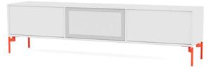 Montana - OCTAVE V TV bench - Legs: 145 Rosehip - Hyllor - 101 New White - W138 x H36,6 x D30 cm