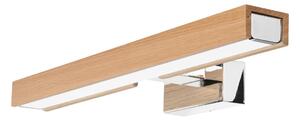 Brilagi-Badrumsspegel med LED-belysning WOODY MIRROR LED/8W/230V IP44 ek/krom