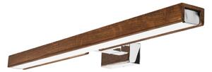 Brilagi-Badrumsspegel med LED-belysning WOODY MIRROR LED/12W/230V IP44 ek/krom