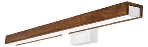 Brilagi-Badrumsspegel med LED-belysning WOODY MIRROR LED/12W/230V IP44 ek/vit