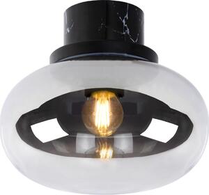 Lucide 03140/23/65 - Taklampa LORENA 1xE27/40W/230V IP44 svart