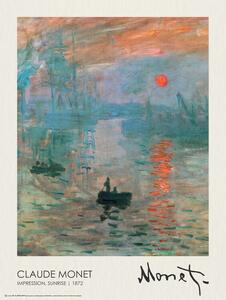 Poster, Affisch Impression, Sunrise (1872), Claude Monet