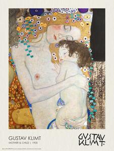 Poster, Affisch Mother and Child (1905), Gustav Klimt