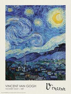 Poster, Affisch Starry Night, Vincent van Gogh