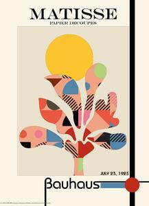 Poster, Affisch Matisse papier decoupes with abstract colorful Bauhaus pattern 