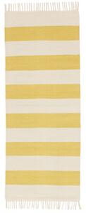 Bomull stripe Matta - Gul 80x200