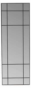 VENTURE DESIGN Lake wall spegel, rektangulär - spegelglas och matt svart aluminium