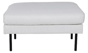 VENTURE DESIGN Zoompuff, rektangulär - beige pol1ter och svart stål