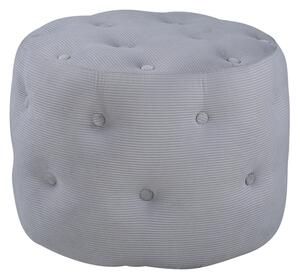 VENTURE DESIGN Benjamin sittpuff, rund - grå sammet