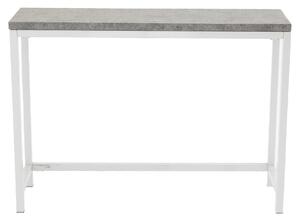 VENTURE DESIGN Rise sidobord, rektangulärt - betonggrå papperslaminat och vitt stål