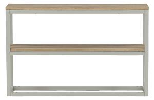 VENTURE DESIGN Rise sidobord, m. 1 hylla - naturlig askpapperslaminat och grått stål