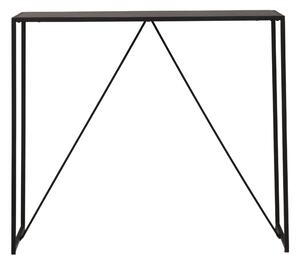 VENTURE DESIGN Brea bar bord, rektangulärt - svart MDF och svart stål