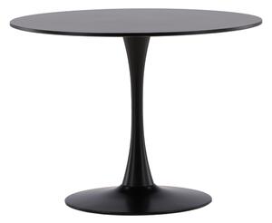 VENTURE DESIGN Glade matbord, runt - svart MDF och svart stål