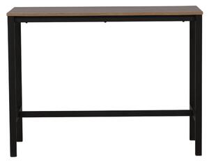 VENTURE DESIGN Camden barbord, rektangulärt - valnötsfärgad MDF och svart stål