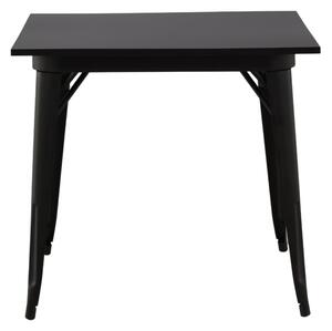 VENTURE DESIGN Tempe matbord, fyrkantigt - svart MDF och svart stål