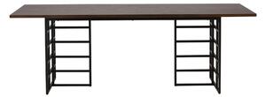 VENTURE DESIGN Ystad matbord, rektangulärt - mocka ekfanér och svart aluminium