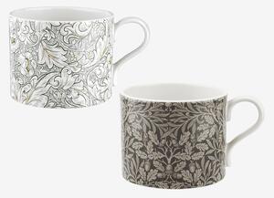Spode - Mugg Pure Morris 2-pack - Ungkarlar & Ekollon 0.34L - Flerfärgad - Koppar & muggar - Från Homeroom
