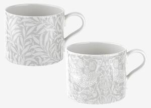 Spode - Mugg Pure Morris 2-pack - Strawberrry Thief & Willow Bough 0.34L - Flerfärgad - Koppar & muggar - Från Homeroom