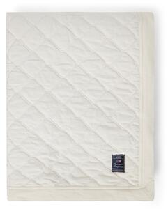 Lexington Quilted Organic Cotton Velvet Överkast 260x240 Vit