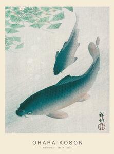 Bildreproduktion Nishikigoi, Two Koi Carp Fish (Special Edition) - Ohara Koson