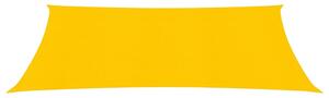 Solsegel 160 g/m² rektangulär gul 6x8 m HDPE