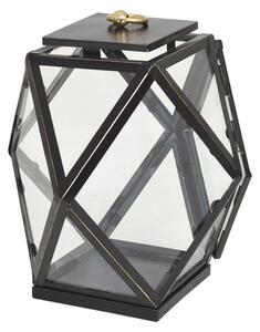 NFG - H DIAMANT Lykta antiksvart/mässing, stor