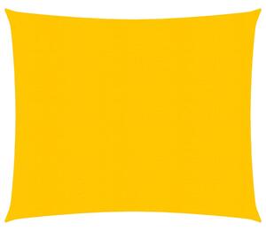 Solsegel 160 g/m² fyrkantig gul 4,5x4,5 m HDPE