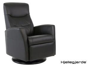 NFG - KING Hjellegjerde recliner, svart skinn