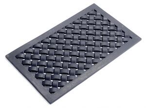 Nordal - Doormat, weaving, 45x75, black rubber