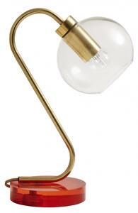 Nordal - CANDY table lamp, orange acrylic/brass