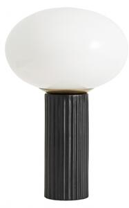 Nordal - OPAL glass table lamp w/black base