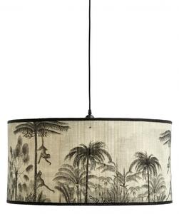 Nordal - BAUBO hanging lamp, nature/black print