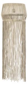 Nordal - Wall lamp w/leather fringes, beige