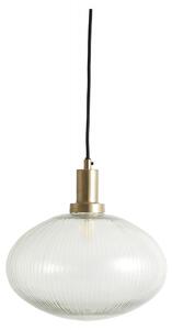 Nordal - BONA lamp, clear glass w/grooves