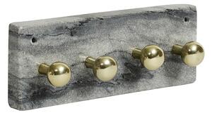 Nordal - Necklace rack w/knobs, black marble