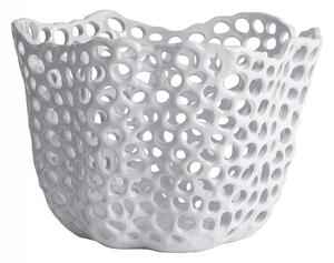 Nordal - TOBAGO deco bowl, white