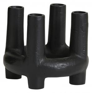 Nordal - SENJA candle holder, 4 candles, black