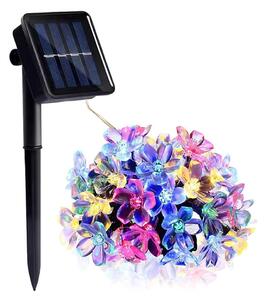 LED RGB Solar kedja 50xLED/0,12W/1,2V 1xAA IP44