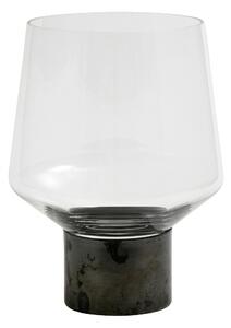 Nordal - RING deco vase, clear, iron base