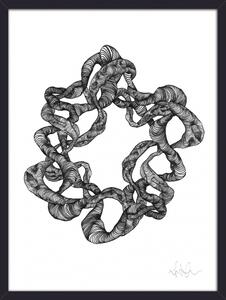 Nordal - WREATH illustration, black frame