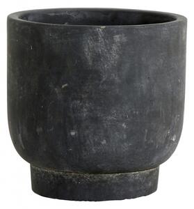 Nordal - IVON cement pot,S, black