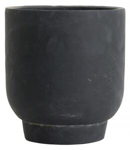 Nordal - IVON cement pot, L, black