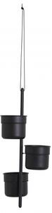 Nordal - VULCANO hanging pot, black