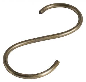 Nordal - S-hook, slim, brass finish